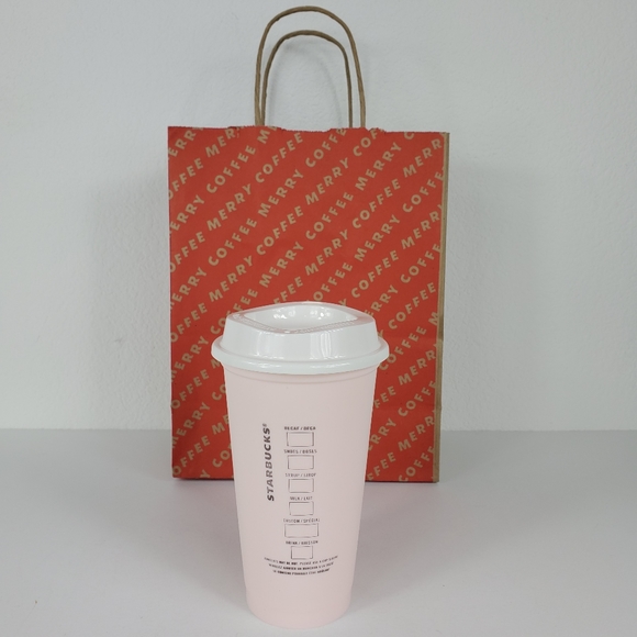 Starbucks Roasty And Toasty Pale Pink 16oz Hot Cup - Picture 4 of 6